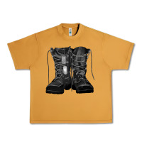 Peanut Butter soldier boots Urban Heavy Tee - RanaPortraitStore
