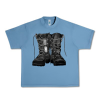 Pebble Blue soldier boots Urban Heavy Tee - RanaPortraitStore