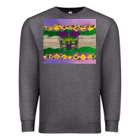 Charcoal Heather mardi gras mask Premium Sweatshirt - AdoDesignShop