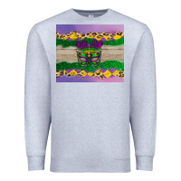 Heather Grey mardi gras mask Premium Sweatshirt - AdoDesignShop