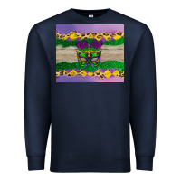 Navy mardi gras mask Premium Sweatshirt - AdoDesignShop