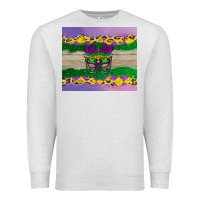 Oatmeal Heather mardi gras mask Premium Sweatshirt - AdoDesignShop