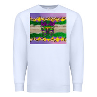 White mardi gras mask Premium Sweatshirt - AdoDesignShop