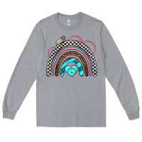Heather Grey race rainbow Long Sleeve Tee - AdoDesignShop
