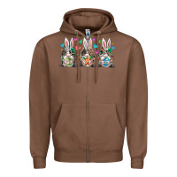 Chestnut western bunny gnome Zipper Hoodie - RacoonDesign