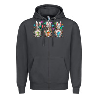 Smoke western bunny gnome Zipper Hoodie - RacoonDesign