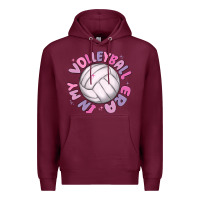 Burgundy in my volleyball era Premium Hoodie - MaliasSmallBusiness
