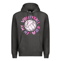 Charcoal Heather in my volleyball era Premium Hoodie - MaliasSmallBusiness