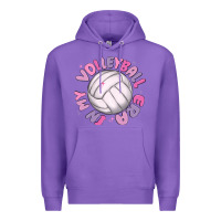 Purple in my volleyball era Premium Hoodie - MaliasSmallBusiness
