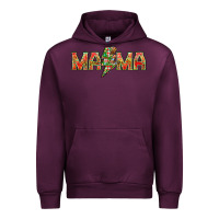 Mauve Wine Mama Christmas lightning bolt Urban Hoodie - NancyCooperArtShop