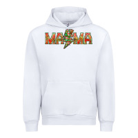 White Mama Christmas lightning bolt Urban Hoodie - NancyCooperArtShop