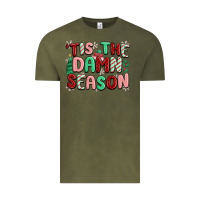 Vintage Olive 'tis the damn season Vintage Tee - MaliasSmallBusiness