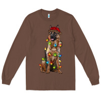 Chestnut christmas german shepherd Long Sleeve Tee - RanaPortraitStore