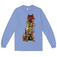 Colony Blue christmas german shepherd Long Sleeve Tee - RanaPortraitStore