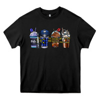 Black Police Coffee Heavy Core Tee - CowhideDigitalArt