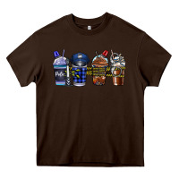 Chocolate Brown Police Coffee Heavy Core Tee - CowhideDigitalArt