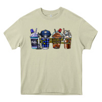Mossy Police Coffee Heavy Core Tee - CowhideDigitalArt