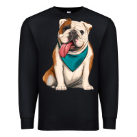 Black english bulldog Premium Sweatshirt - Artiststas