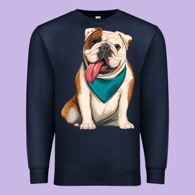 English Bulldog Premium Sweatshirt Designed By Artiststas