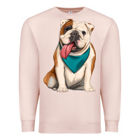 Pale Pink english bulldog Premium Sweatshirt - Artiststas