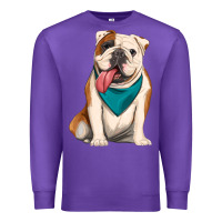 Purple english bulldog Premium Sweatshirt - Artiststas