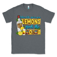 Charcoal Heather when life gives you lemons grab the vodka Classic Tee - Zillion Design Studio