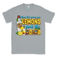 Heather Grey when life gives you lemons grab the vodka Classic Tee - Zillion Design Studio