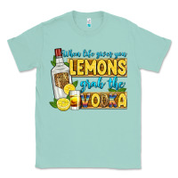 Seafoam when life gives you lemons grab the vodka Classic Tee - Zillion Design Studio