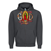 Smoke With God All Things Are Possible Zipper Hoodie - RacoonDesign