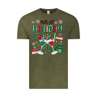 Vintage Olive full of holiday Vintage Tee - MaliasSmallBusiness