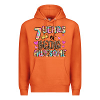 Carrot 7 years of being awesome Premium Hoodie - MaliasSmallBusiness