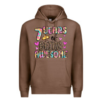 Chestnut 7 years of being awesome Premium Hoodie - MaliasSmallBusiness