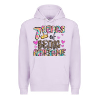 Lilac 7 years of being awesome Premium Hoodie - MaliasSmallBusiness
