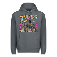 Rock 7 years of being awesome Premium Hoodie - MaliasSmallBusiness