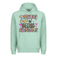 Seafoam 7 years of being awesome Premium Hoodie - MaliasSmallBusiness