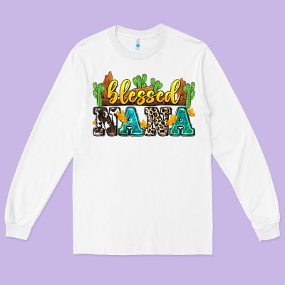 Blessed Nana Long Sleeve Tee Designed By Zillion Design Studio