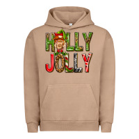 Pigment Burro Holly Jolly elf gnome Urban Hoodie - NancyCooperArtShop