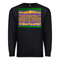 Black mardi gras leopard Premium Sweatshirt - AdoDesignShop