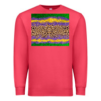 Cardinal mardi gras leopard Premium Sweatshirt - AdoDesignShop