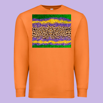 Mardi Gras Leopard Premium Sweatshirt Designed By Adodesignshop