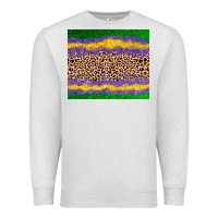 Oatmeal Heather mardi gras leopard Premium Sweatshirt - AdoDesignShop