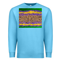 Ocean Blue mardi gras leopard Premium Sweatshirt - AdoDesignShop