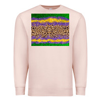 Pale Pink mardi gras leopard Premium Sweatshirt - AdoDesignShop