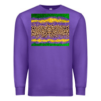 Purple mardi gras leopard Premium Sweatshirt - AdoDesignShop