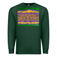 Sports Green mardi gras leopard Premium Sweatshirt - AdoDesignShop