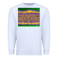 White mardi gras leopard Premium Sweatshirt - AdoDesignShop
