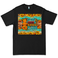 Black Autumn leaves and pumpkin please Premium Tee - Artiststas