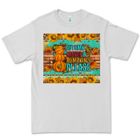 Dove Grey Autumn leaves and pumpkin please Premium Tee - Artiststas