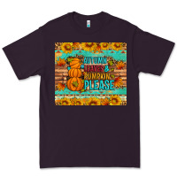 Plum Autumn leaves and pumpkin please Premium Tee - Artiststas