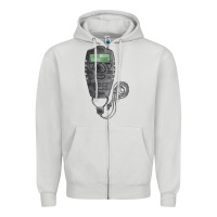 Dove Grey baseball counter and stopwatch fa element Zipper Hoodie - FaDigitalArtStudio